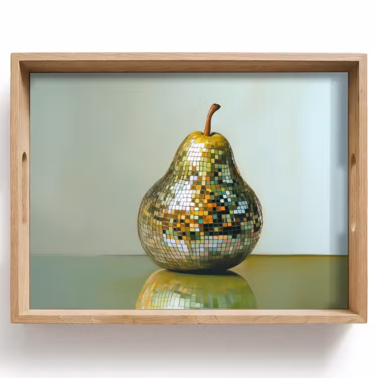 Fruit - Disco - Art - Glitter Dienblad Rechthoek middel -z3d_shopping