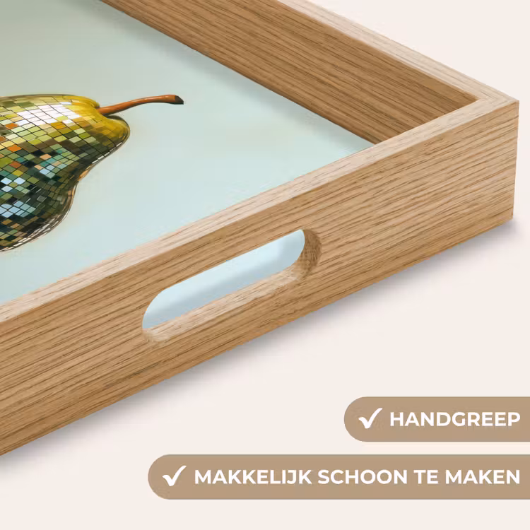 Fruit - Disco - Art - Glitter Dienblad Rechthoek middel -USP_HandgreepNL