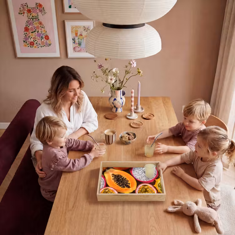 Fruit - Geopend - Tropisch - Eten - Kleurrijk Dienblad Rechthoek middel -sfeer4