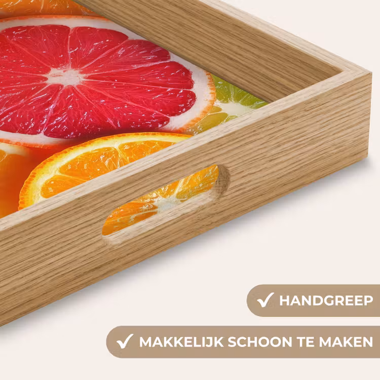 Fruit - Kleurrijk - Close up Dienblad Rechthoek middel -USP_HandgreepNL