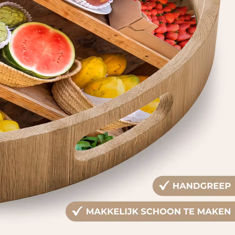 Dienblad - Fruit - Markt - Vers - Fruit - Markt - Vers Dienblad Rond middel