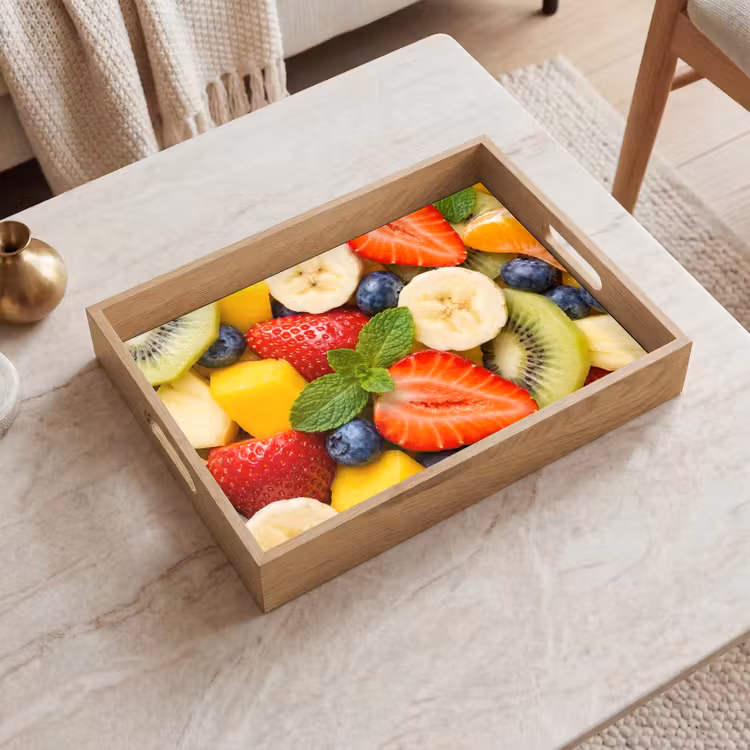 Fruit - Plakjes - Eten - Kleurrijk Dienblad Rechthoek middel -sfeer1
