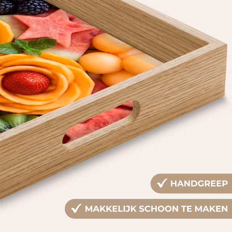 Fruit - Variatie - Kleurrijk - Vers - Eten Dienblad Rechthoek middel -USP_HandgreepNL