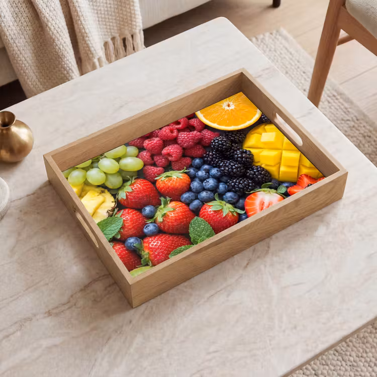 Fruit - Vers - Kleurrijk - Eten Dienblad Rechthoek middel -sfeer1