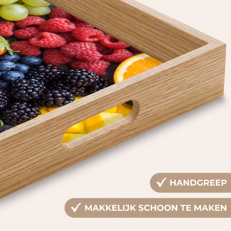 Fruit - Vers - Kleurrijk - Eten Dienblad Rechthoek middel -USP_HandgreepNL