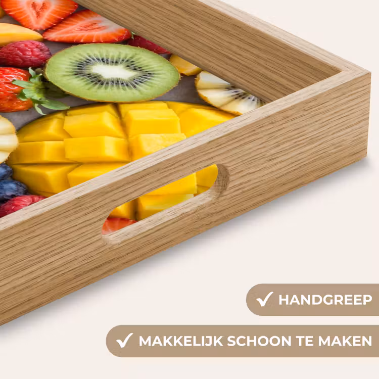 Fruit - Versneden - Kleurrijk - Eten - Gezond Dienblad Rechthoek middel -USP_HandgreepNL