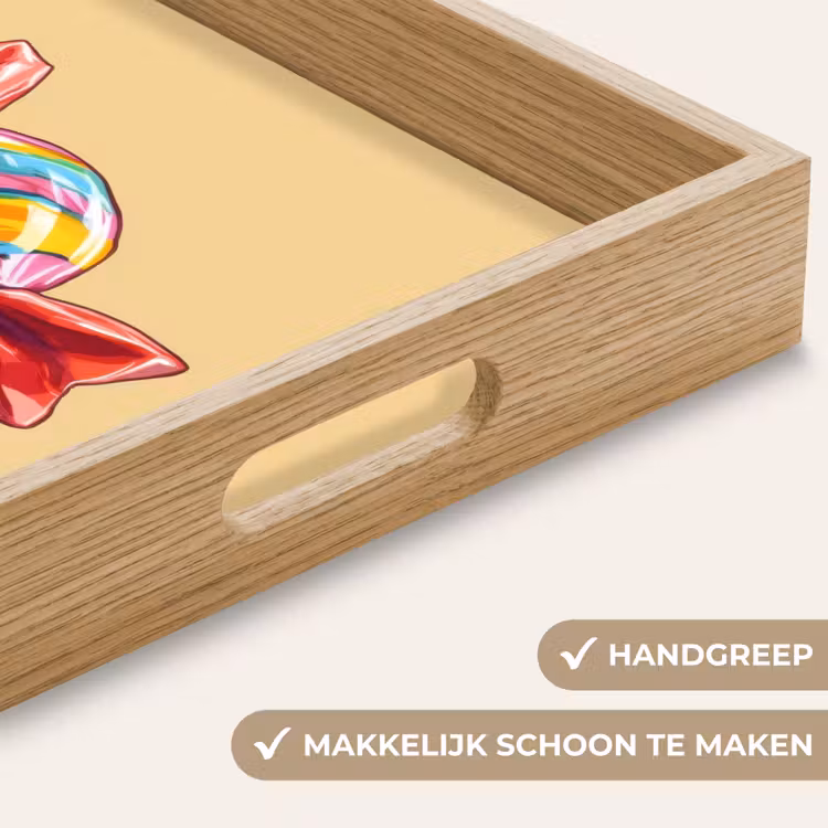 Geel - Snoep - Kleur Dienblad Rechthoek middel -USP_HandgreepNL