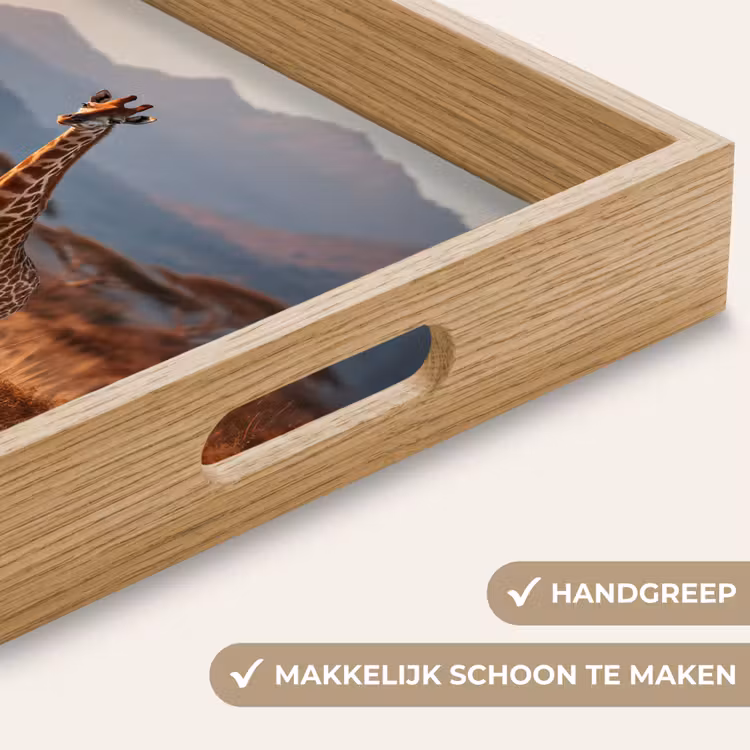 Giraffen - Hoog gras - Acaciabomen Dienblad Rechthoek middel -USP_HandgreepNL