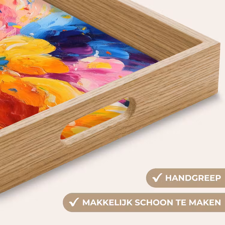 Golvend - Energie - warm Dienblad Rechthoek middel -USP_HandgreepNL