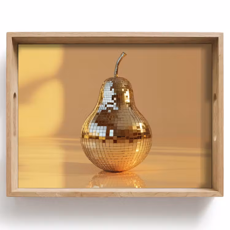 Goud - Disco - Glitter - Peer Dienblad Rechthoek middel -z3d_shopping