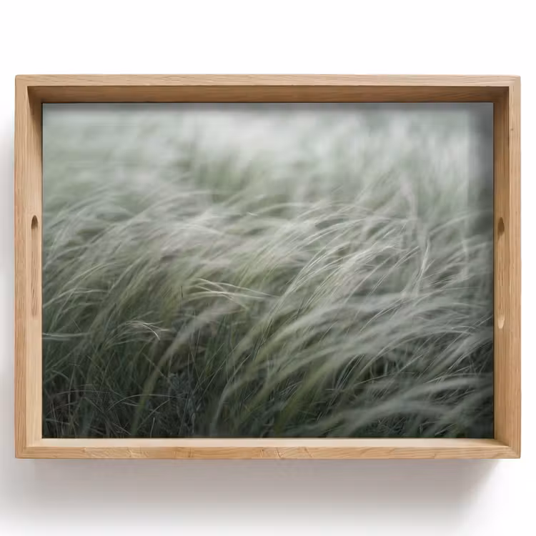 Gras - Wazig - Natuur - Groen - Zacht Dienblad Rechthoek middel -z3d_shopping