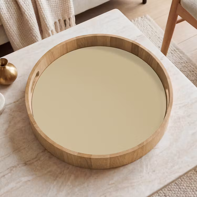 Greenhouse - Sage - Groen Dienblad Rond middel 914 -sfeer1