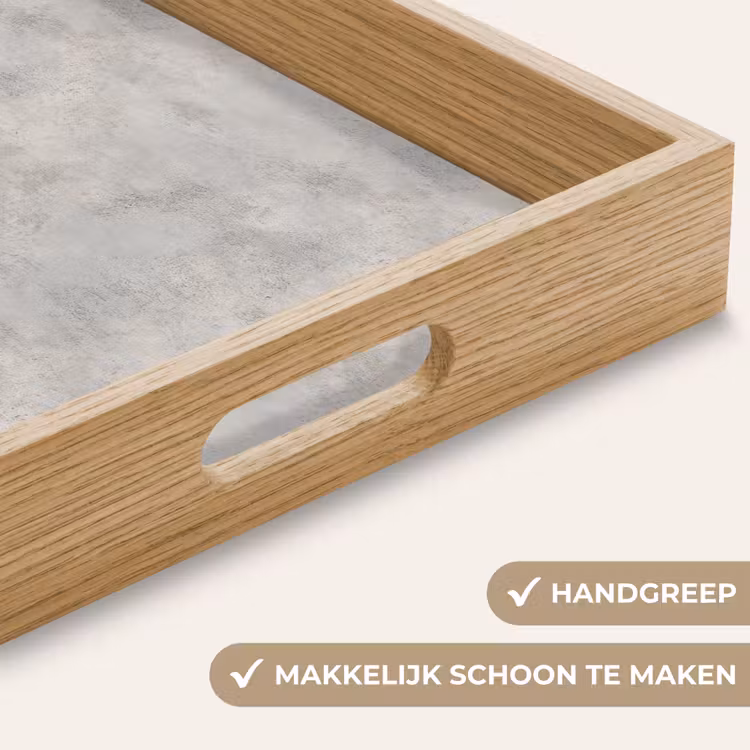 Grijs - Beton - Industrieel Dienblad Rechthoek middel 911 -USP_HandgreepNL