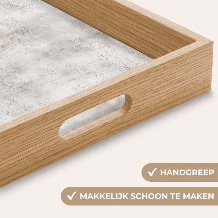Grijs - Beton - Verweerd Dienblad Rechthoek middel 911 -USP_HandgreepNL