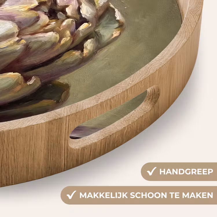 Dienblad - Groente - Stilleven - Schilderij - Groente - Stilleven - Schilderij Dienblad Rond middel