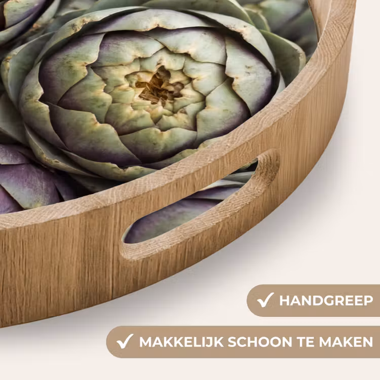Dienblad - Groenten - Vers - Eten - Groenten - Vers - Eten Dienblad Rond middel