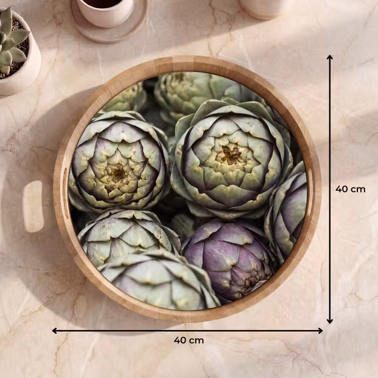 Dienblad - Groenten - Vers - Eten - Groenten - Vers - Eten Dienblad Rond middel
