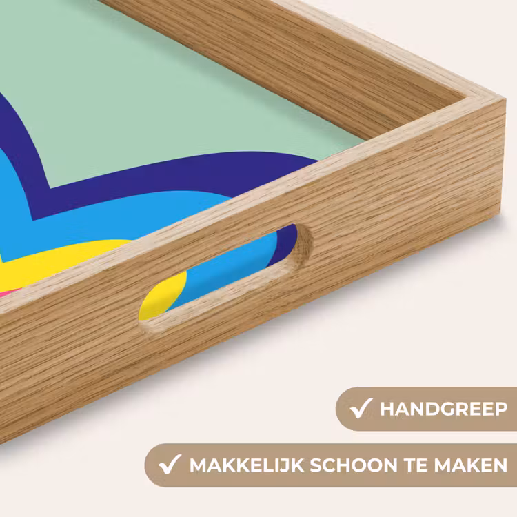 Hartjes - Kleurrijk - Valentijn Dienblad Rechthoek middel -USP_HandgreepNL