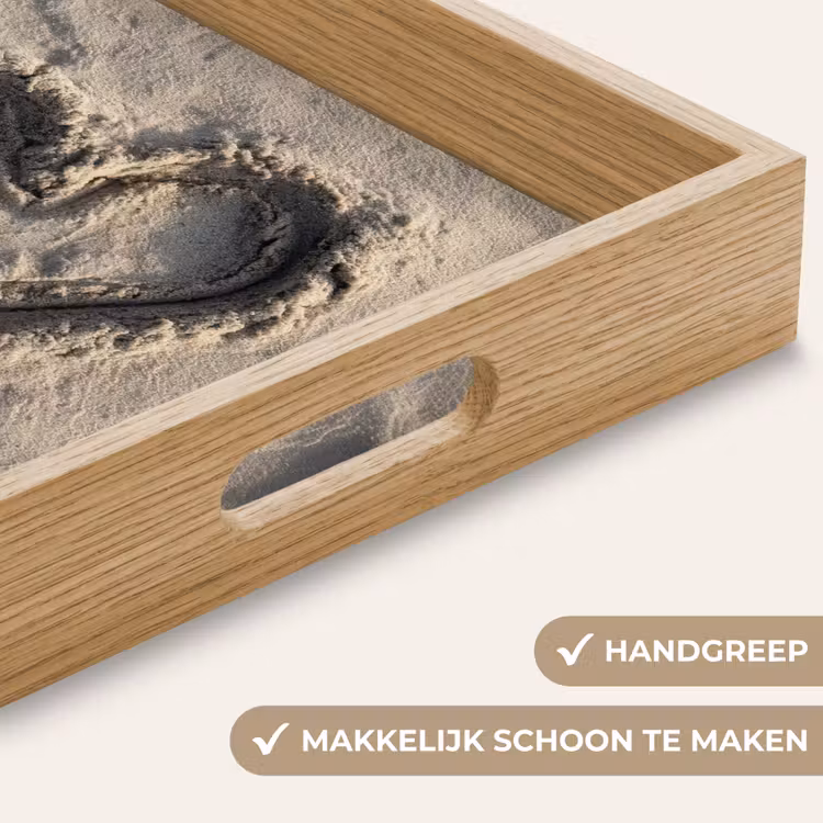 Hartvorm - Getekend - Beige - Zand Dienblad Rechthoek middel -USP_HandgreepNL