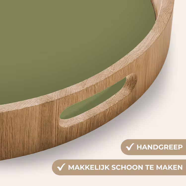 Herbal - Matcha - Groen Dienblad Rond middel 914 -USP_HandgreepNL