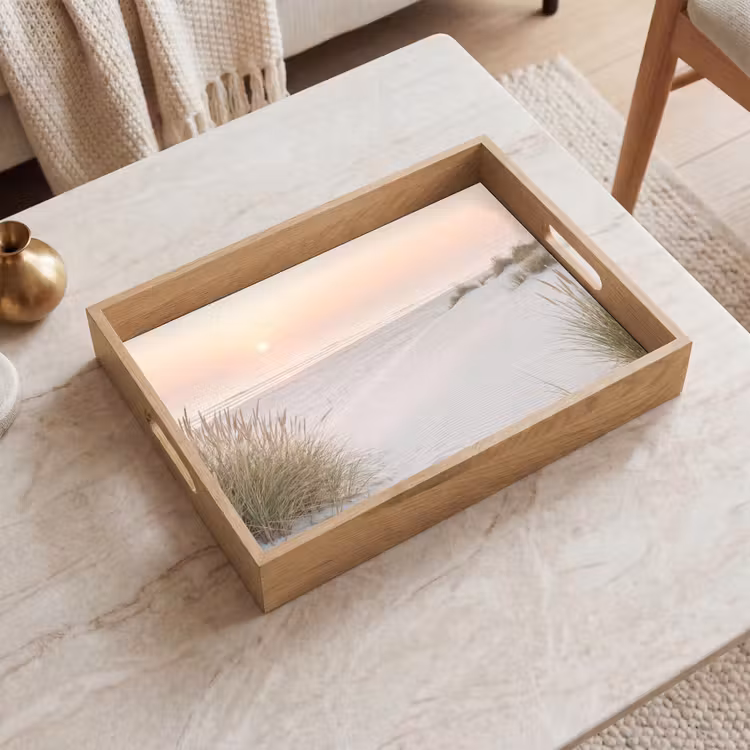 Horizon - Duinlandschap - Zand Dienblad Rechthoek middel -sfeer1