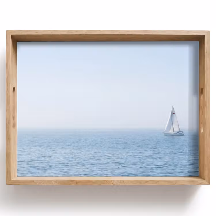 Horizon - Zeilboot - Zee Dienblad Rechthoek middel -z3d_shopping