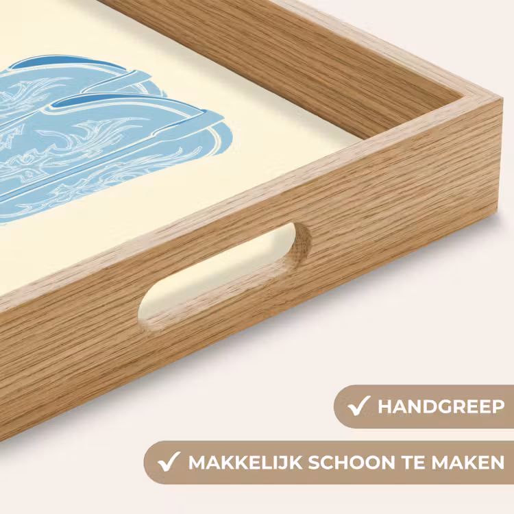 Illustratie - Cowboylaarzen - Patroon Dienblad Rechthoek middel -USP_HandgreepNL