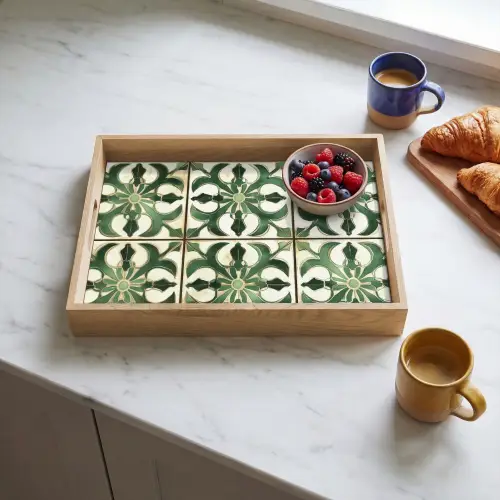 Interieur - Keramiek - Decoratie - Spaans Dienblad Rechthoek middel -sfeer2