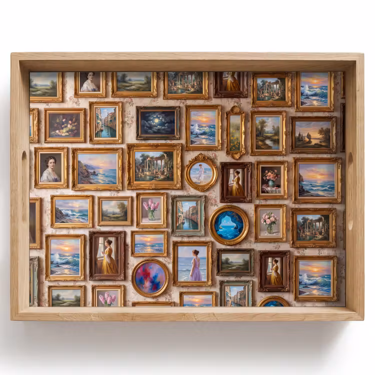 Interieur - Kunst - Collectie - Klassiek - Goud Dienblad Rechthoek middel -z3d_shopping