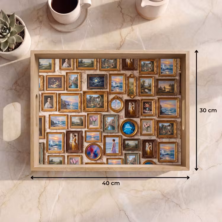 Interieur - Kunst - Collectie - Klassiek - Goud Dienblad Rechthoek middel -USP_Formaat