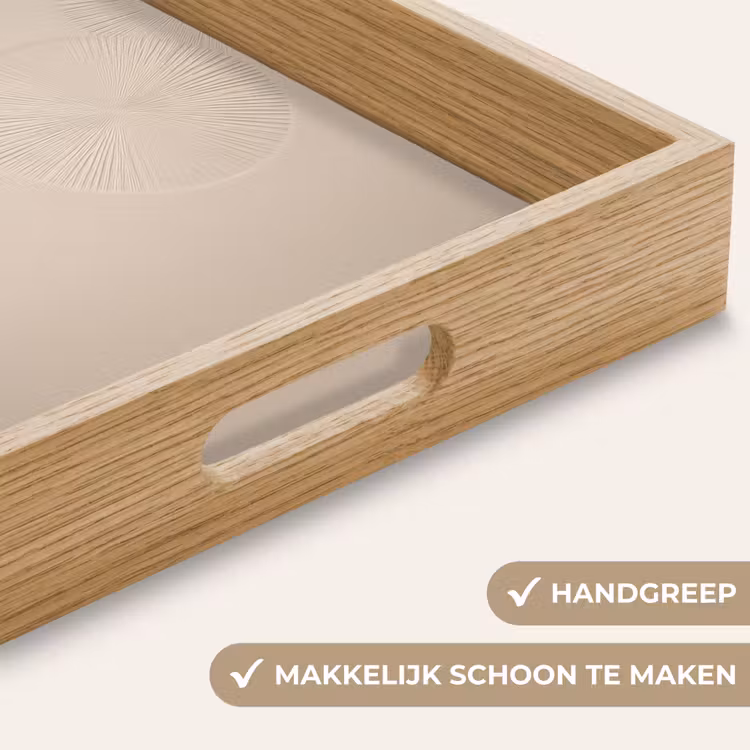 Japandi - Beige - Modern Dienblad Rechthoek middel -USP_HandgreepNL