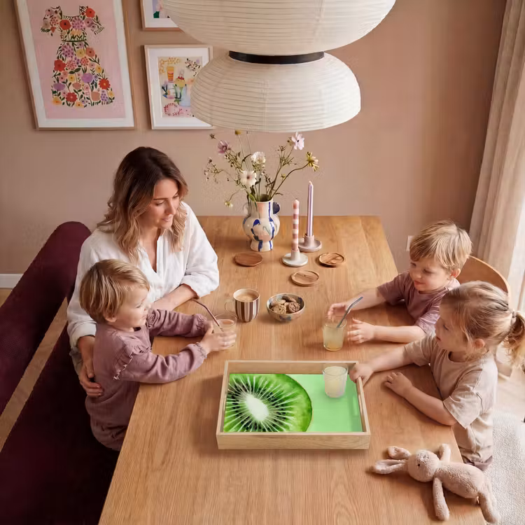 Kiwi - Groen - Fris Dienblad Rechthoek middel -sfeer4