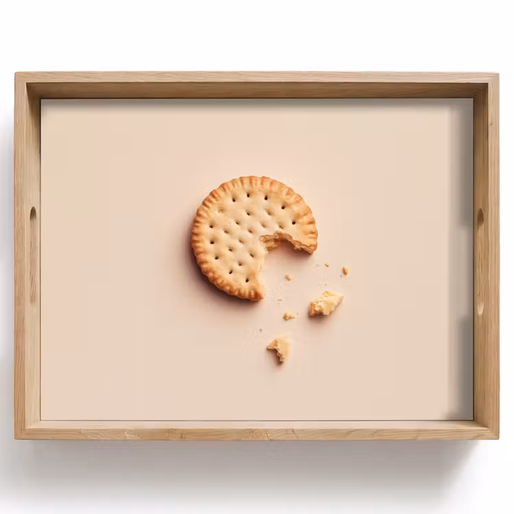 Koekje - Kruimels - beige Dienblad Rechthoek middel -z3d_shopping