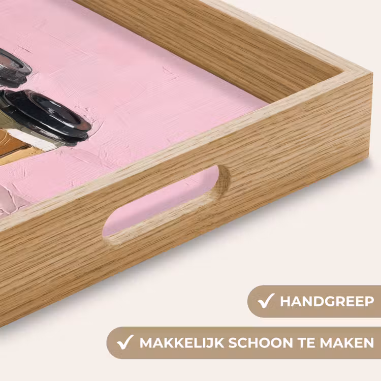 Koffiebekers - Deksel - Verf - Textuur Dienblad Rechthoek middel -USP_HandgreepNL