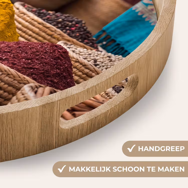 Dienblad - Kruiden - Manden - Oosters - Kruiden - Manden - Oosters Dienblad Rond middel
