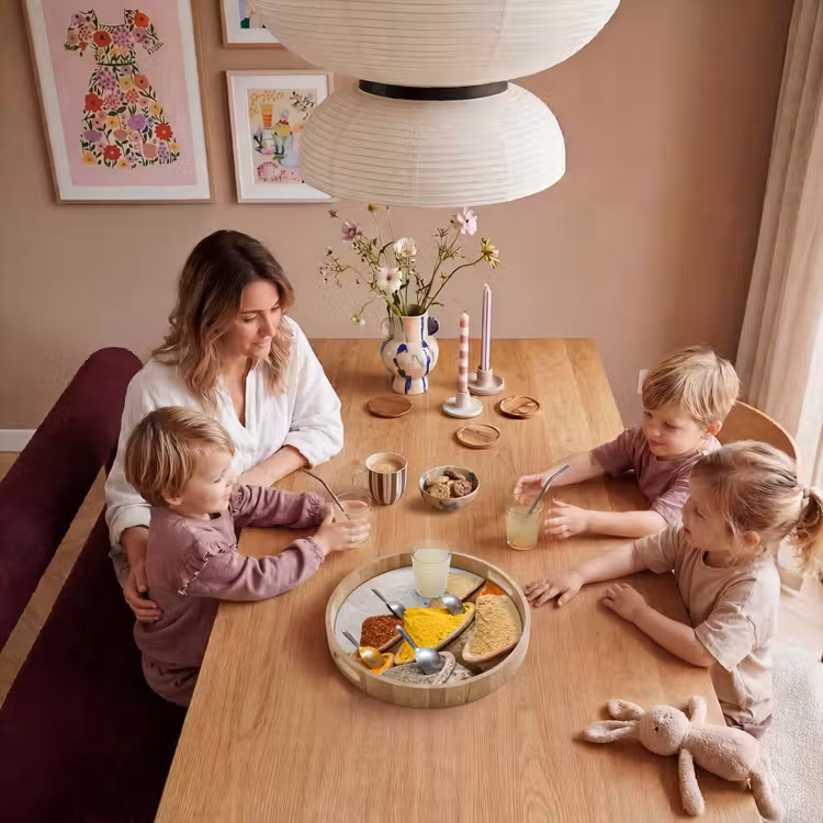Dienblad - Kruiden - Potten - Oosters - Kruiden - Potten - Oosters Dienblad Rond middel