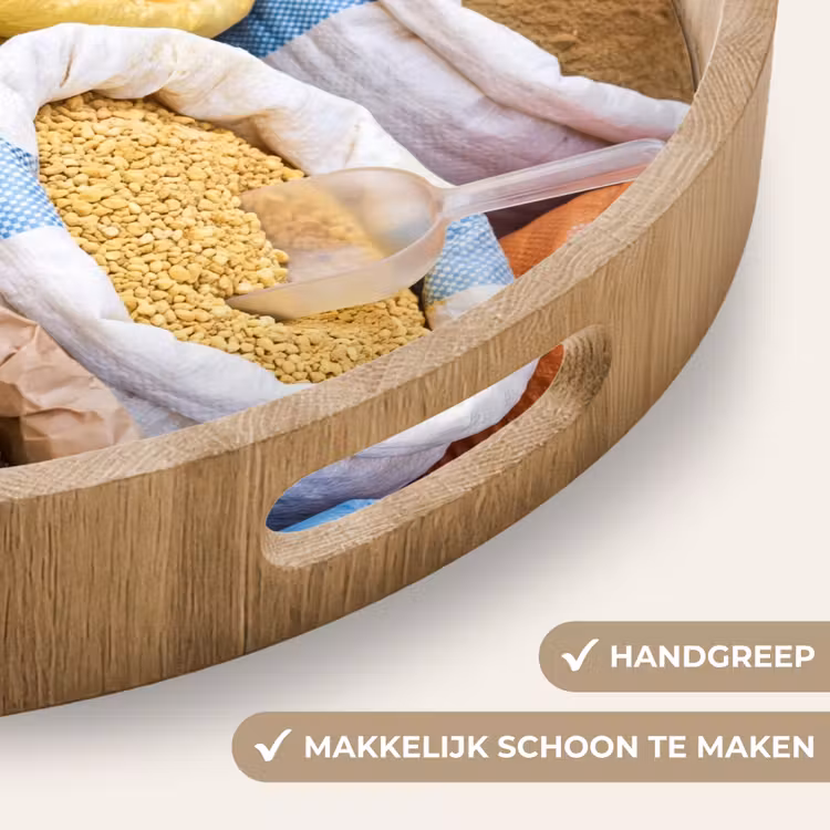 Dienblad - Kruiden - Zakken - Markt - Kruiden - Zakken - Markt Dienblad Rond middel