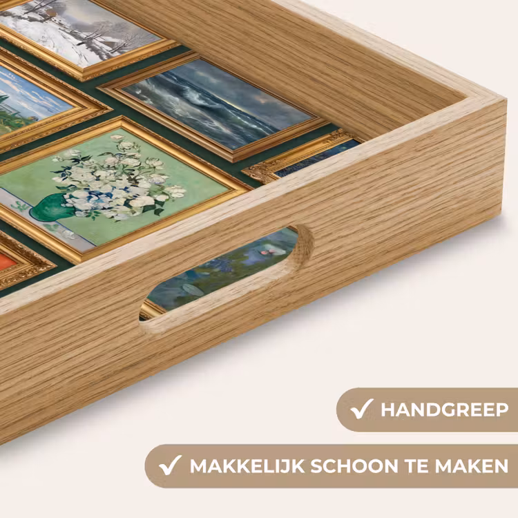 Kunst - Schilderijen - Collectie - Klassiek - Groen Dienblad Rechthoek middel -USP_HandgreepNL