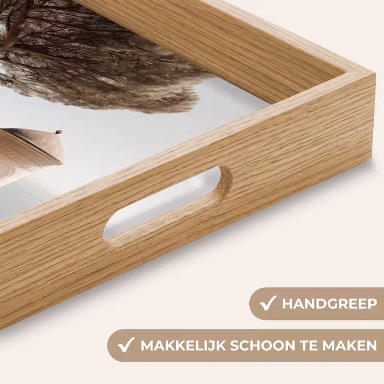 Kust - Klif - Boom - Gebouw Dienblad Rechthoek middel -USP_HandgreepNL