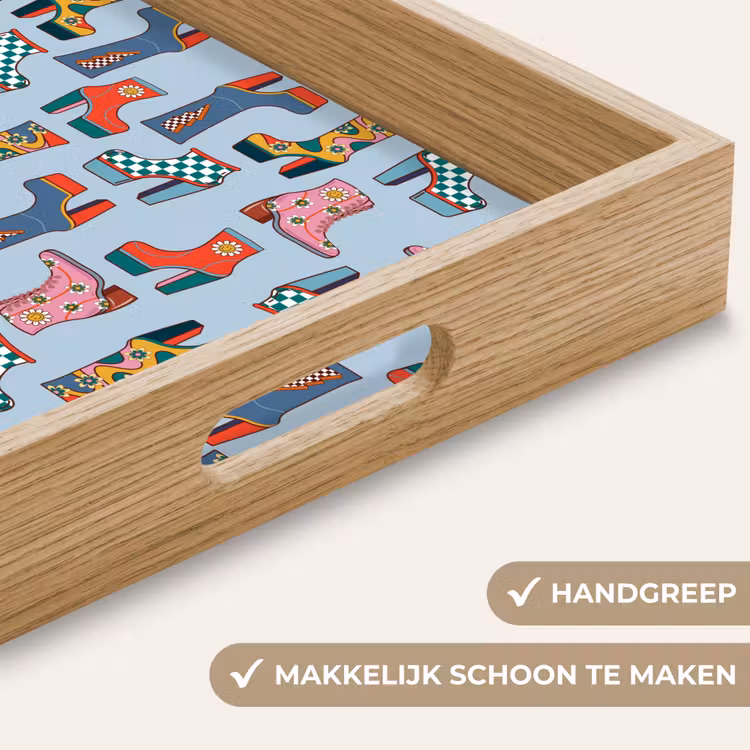 Laarzen - Patroon - Disco Dienblad Rechthoek middel 911 -USP_HandgreepNL