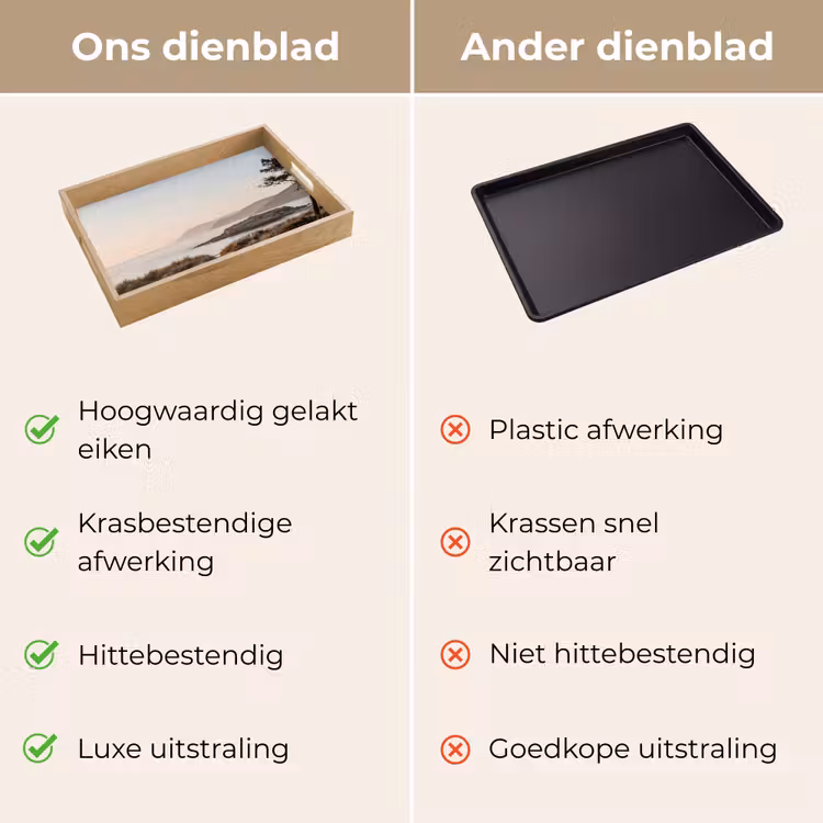 Landschap - Kust - Duinen Dienblad Rechthoek middel -USP_VergelijkingNL