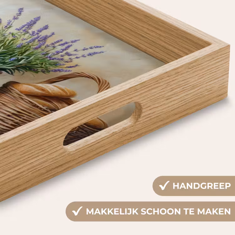 Lavendel - Brood - Stilleven Dienblad Rechthoek middel -USP_HandgreepNL