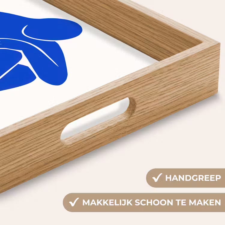 Lichaam - Abstract - Blauw Dienblad Rechthoek middel -USP_HandgreepNL