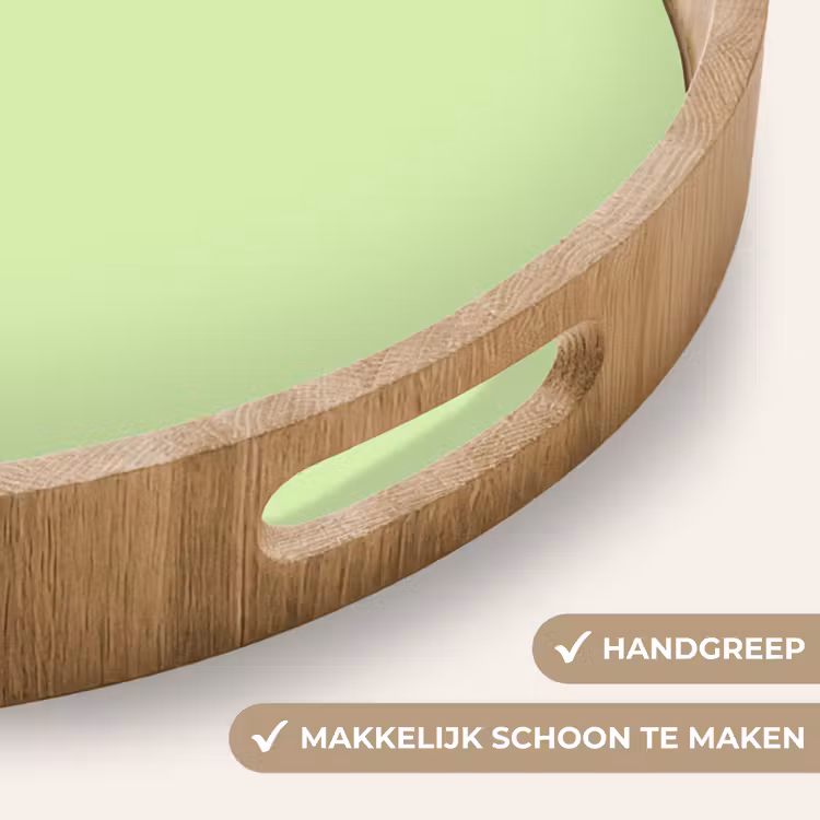 Light - Lime - Groen Dienblad Rond middel 914 -USP_HandgreepNL