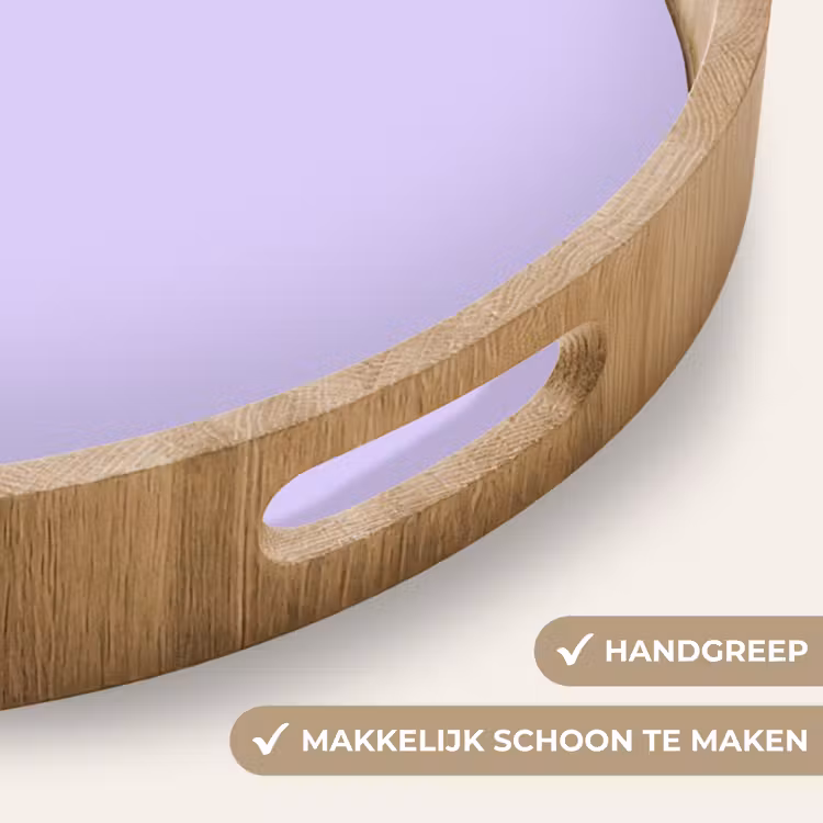 Light - Orchid - Paars Dienblad Rond middel 914 -USP_HandgreepNL