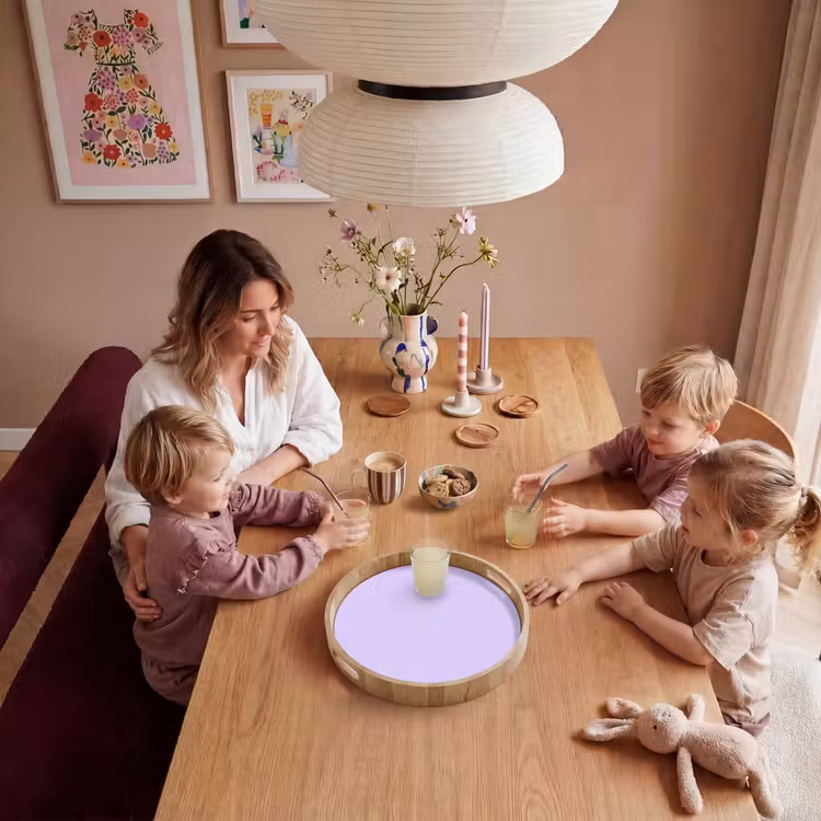 Light - Orchid - Paars Dienblad Rond middel 914 -sfeer4