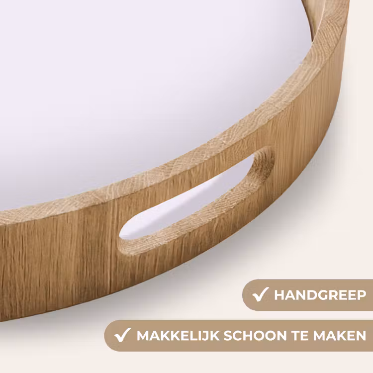 Lilac - Luxe - Paars Dienblad Rond middel 914 -USP_HandgreepNL