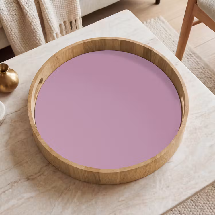 Lilac - Paars - Mauve Dienblad Rond middel 914 -sfeer1