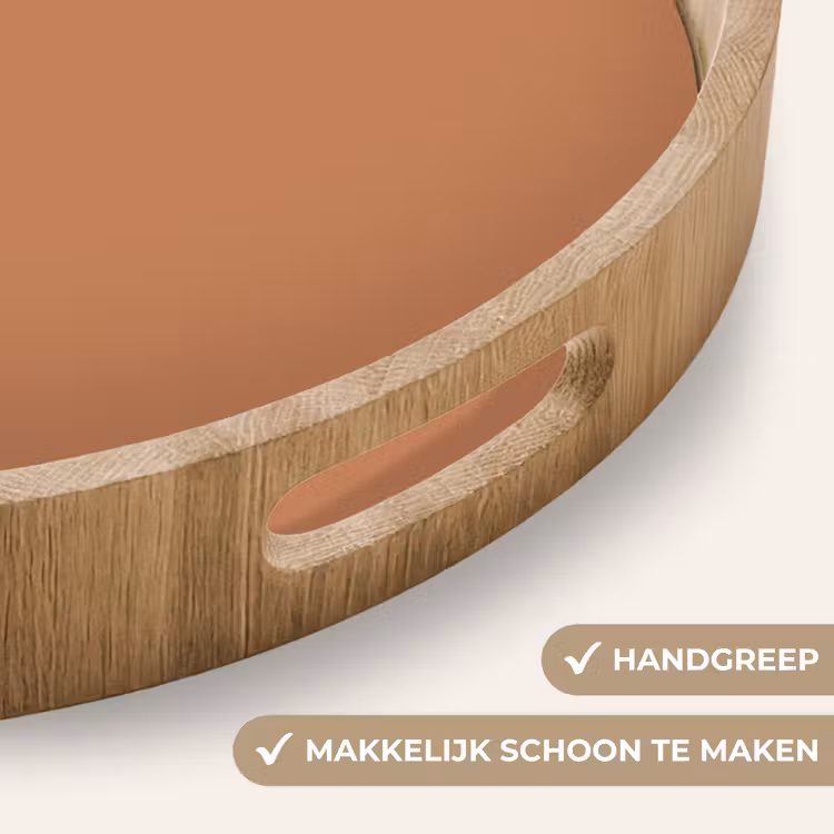 Little - Italy - Oranje Dienblad Rond middel 914 -USP_HandgreepNL