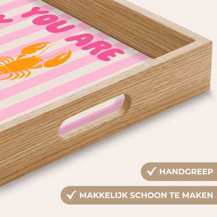 Lobster - Love - Valentijn Dienblad Rechthoek middel -USP_HandgreepNL
